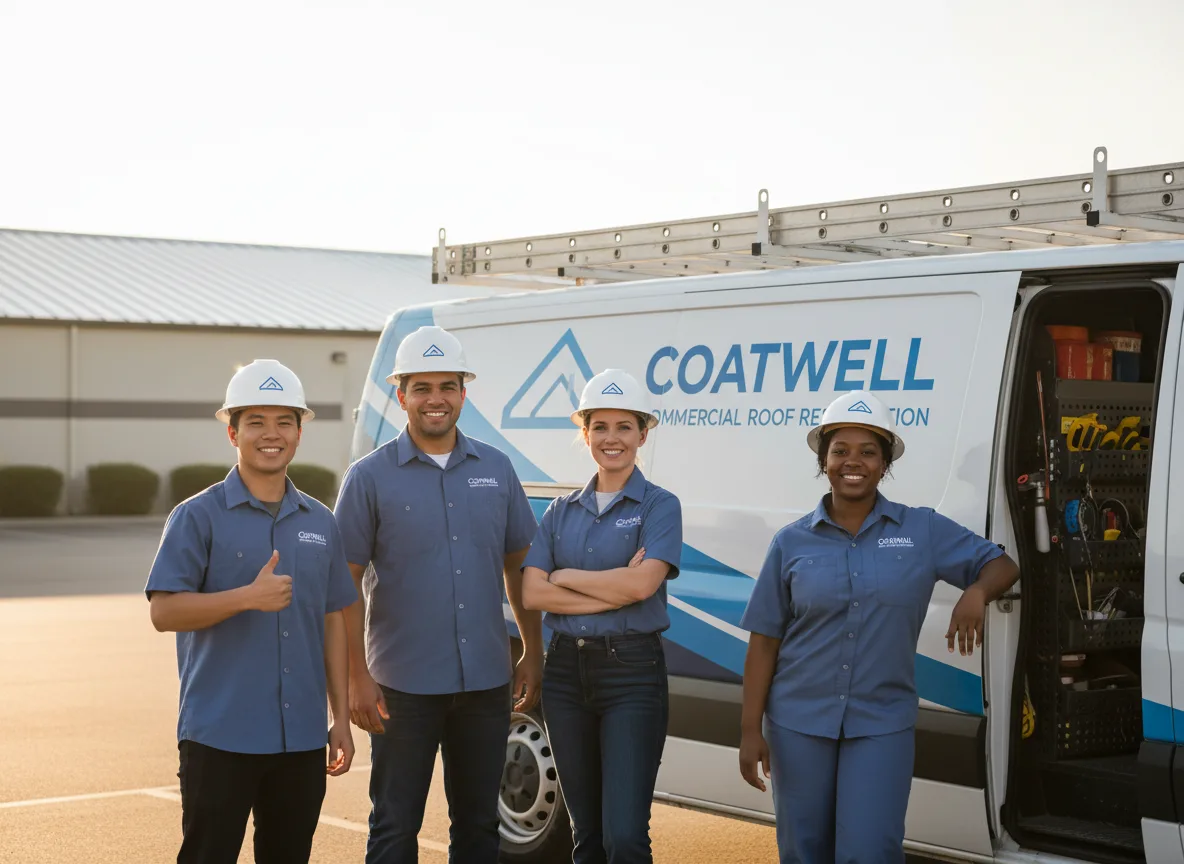 Commercial roof coating company in Wood, PA